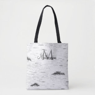 Bolsa De Tote Rústica De Árbol De Cuchillo De Mont