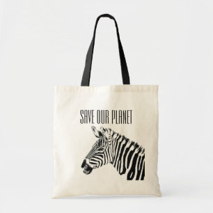 Bolsa de Tote - Salven nuestro planeta - Cebra