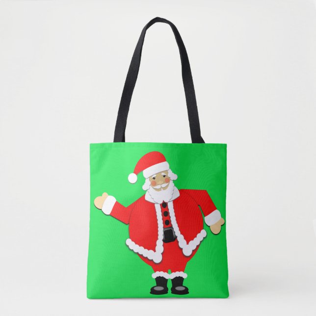 Bolsa de Tote Santa Green (Anverso)