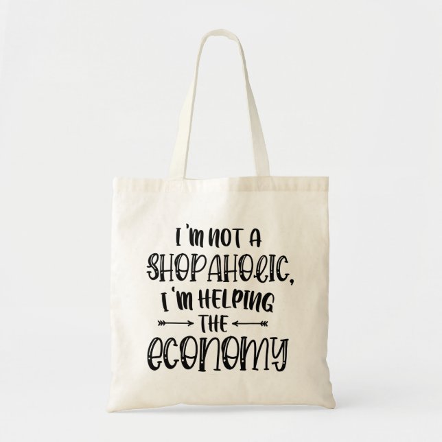 Bolsa de Tote Shopaholic (Frente)