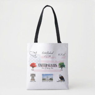 Bolsa De Tote Temática De Estados Unidos