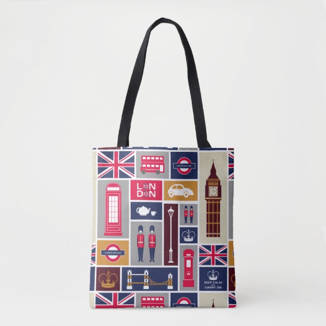 Bolsa de Tote Temática de Londres (Anverso)