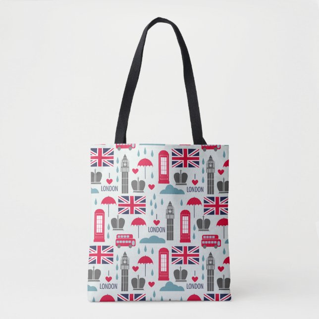 Bolsa de Tote Temática de Londres (Anverso)