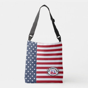 Bolsa De Tote Todo-Sobre-Americana Monograma