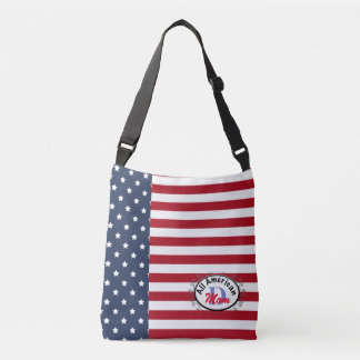 Bolsa De Tote Todo-Sobre-Americana Monograma