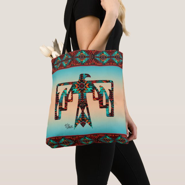 Bolsa De Tote Tribal Thunderbird (Detalle)