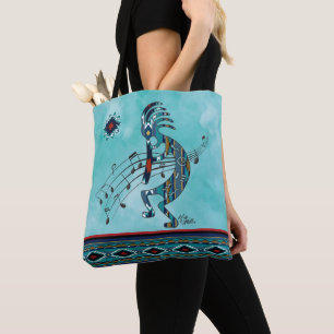 Bolsa De Tote Turquoise Kokopelli