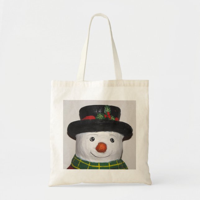 Bolsa de Tote, un muñeco de nieve muy lindo (Frente)