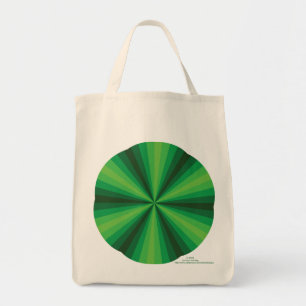 Bolsa De Tote Verde De Ilusión Óptica