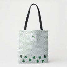Bolsa De Tote Verde De Shamrock Imprimible