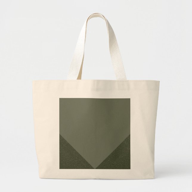 Bolsa de Tote verde geométrica Moss (Frente)