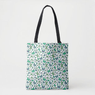 Bolsa de Tote Verde para mariposas de bonito