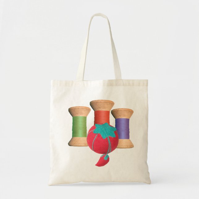 Bolsa De Tote Vintage De Madera (Frente)