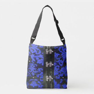Bolsa De Tote Violet Black Lace Steampunk Cross
