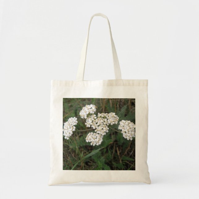 Bolsa de Tote White Wildflowers (Frente)