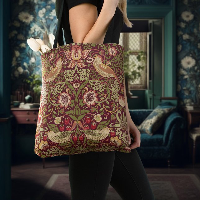 Bolsa de Tote William Morris Strawberry Thief (Subido por el creador)