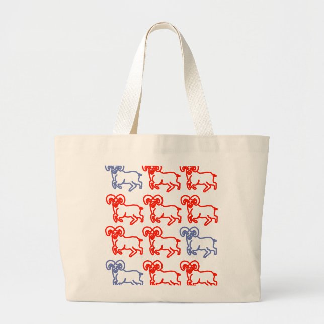 Bolsa de transporte con estampado del signo de Ari (Frente)