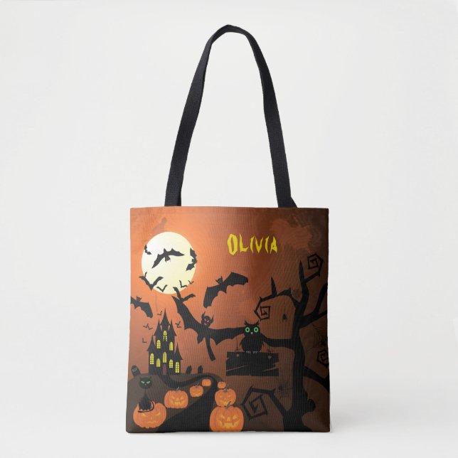 Bolsa de Truco o Trato de Casa Embrujada (Anverso)
