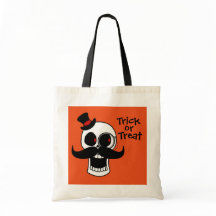 Bolsa de truco o trato de cráneo elegante