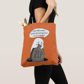 Bolsa de truco o trato de fantasma lindo Divertida