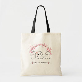 Bolsa de truco o trato de fantasma rosa lindo Hall