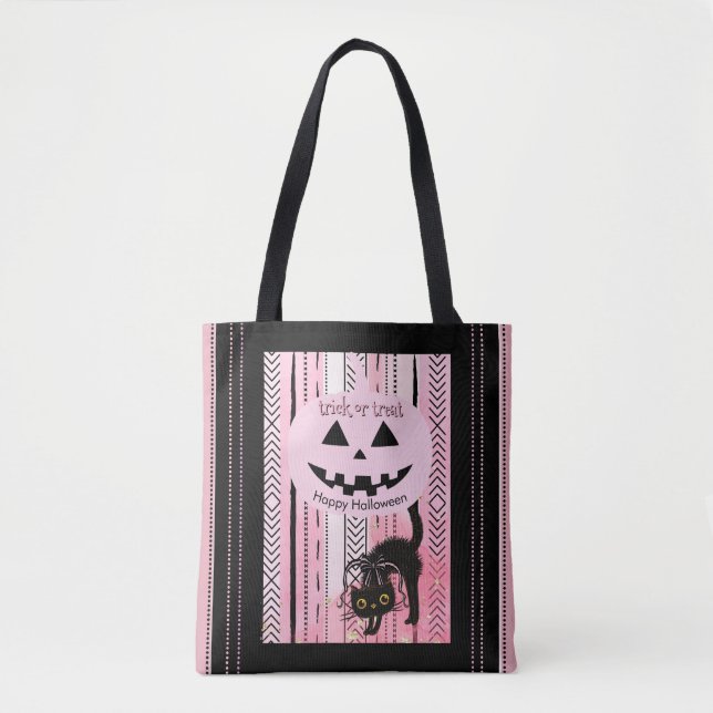 Bolsa de truco o truco espeluznante o de truco "pe (Anverso)