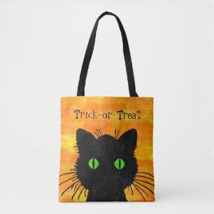 Bolsa de truco o truco para Naranja de gato negro