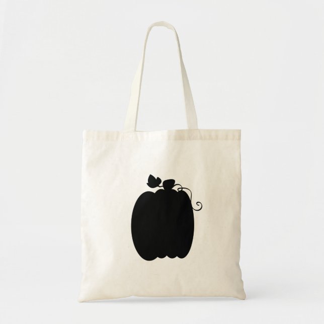 Bolsa de trucos o trato de calabaza negra (Frente)