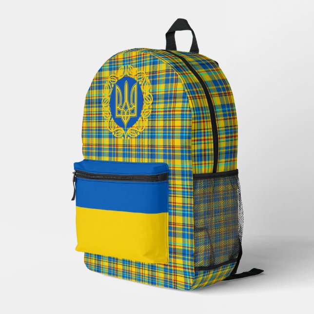 Bolsa de Ucrania, mochila de bandera ucraniana, Tr (Esquina derecha trasera )