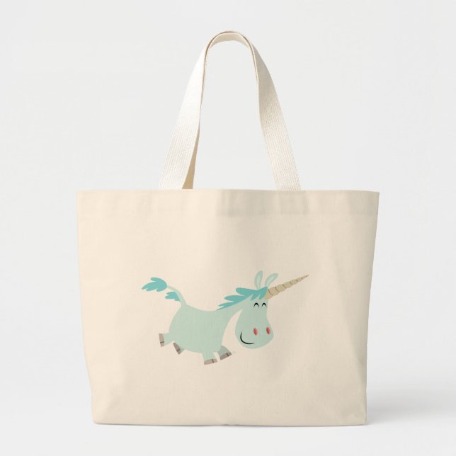 Bolsa de unicornio de Personalizado azul (Frente)