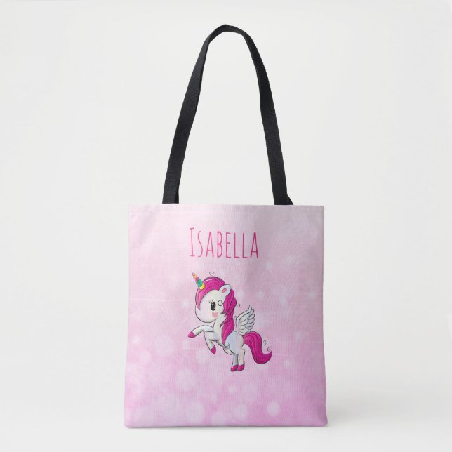 Bolsa de unicornio para Chicas personalizados (Anverso)