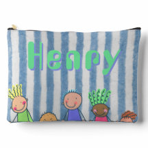 Bolsa de útiles escolares personalizada con raya a