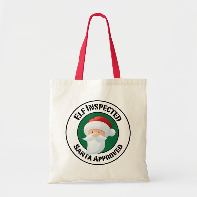 Bolsa de vacaciones de sello de Santa Claus (Frente)