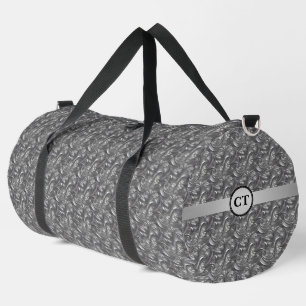 Bolsa de viaje abstracta gris elegante personaliza