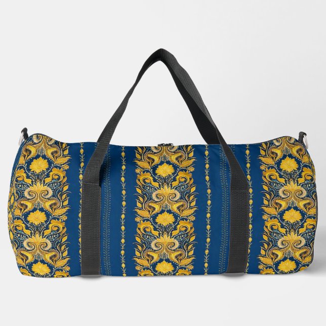 Bolsa de viaje azul y amarillo Chic Blush personal (Anverso)
