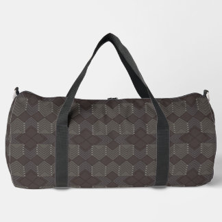 Bolsa de viaje con estampado de diamantes oscuros