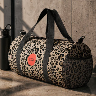 Bolsa de viaje con estampado de leopardo   Bolso d
