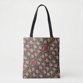Bolsa de viaje con flores rosa