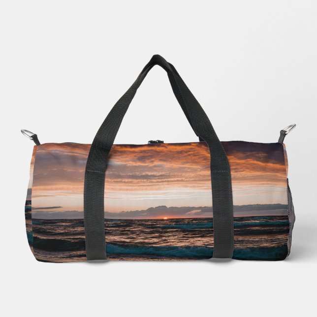 Bolsa de viaje con imagen de olas de playa oceánic (Anverso)