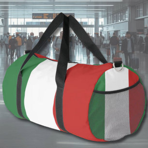 Bolsa de viaje con la bandera de Italia