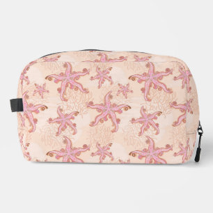 Bolsa de viaje con patrón pastel rosa de estrellas