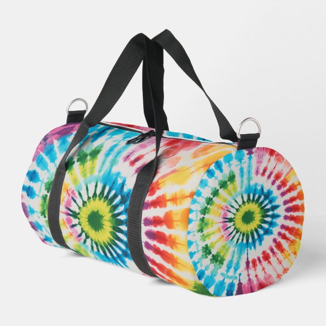 Bolsa de viaje con Tie Dye de Arcoíris Circular (Esquina izquierda)