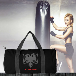 Bolsa de viaje de Albania, escudo de armas albanés