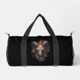 Bolsa de viaje de arte oscuro ocultista con cráneo