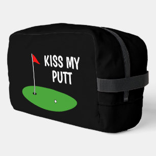 Bolsa de viaje de aseo divertida Kiss My Putt para