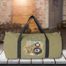 Bolsa de viaje de aventura vintage compás gimnasio