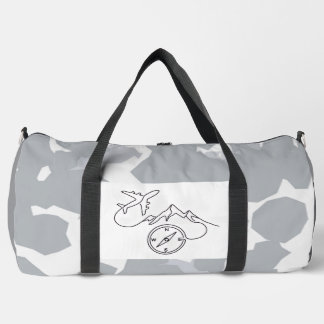 Bolsa de viaje de camuflaje con brújula de arte de