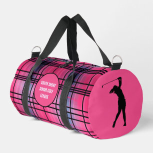 Bolsa de viaje de cuadros "Hot Pink" para golfista