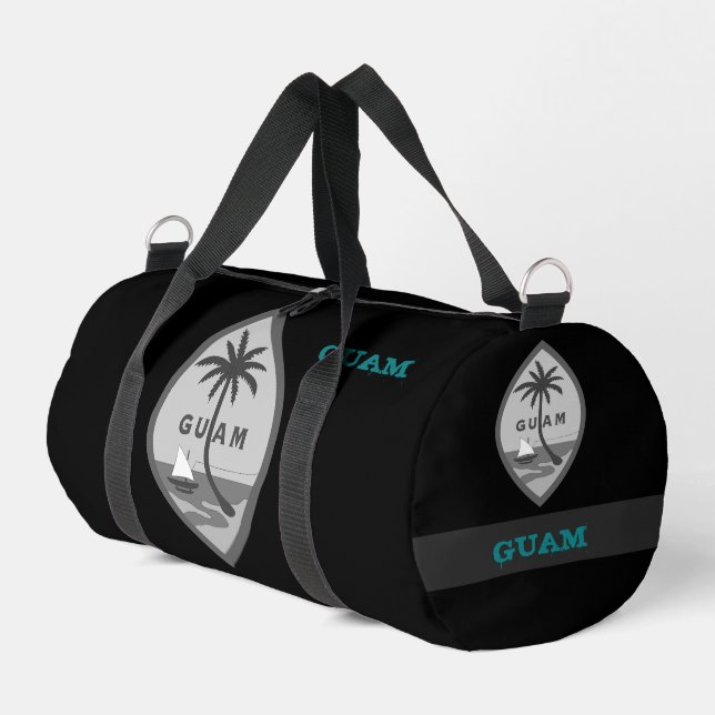 Bolsa de viaje de Guam, escudo de armas de Guam/ba (Esquina izquierda)