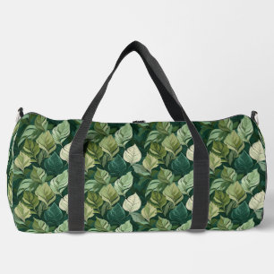Bolsa de viaje de hoja verde inspirada en la natur